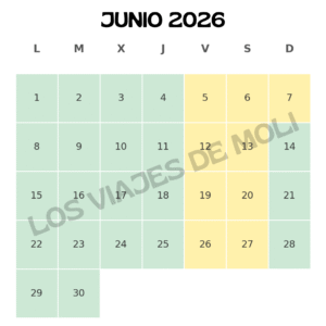 calendario precios disneyland paris junio 2026