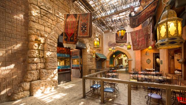 Menú buffet del Agrabah Café en Disneyland París