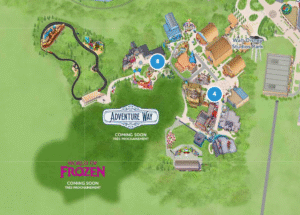 mapa world of frozen arendelle disneyland paris