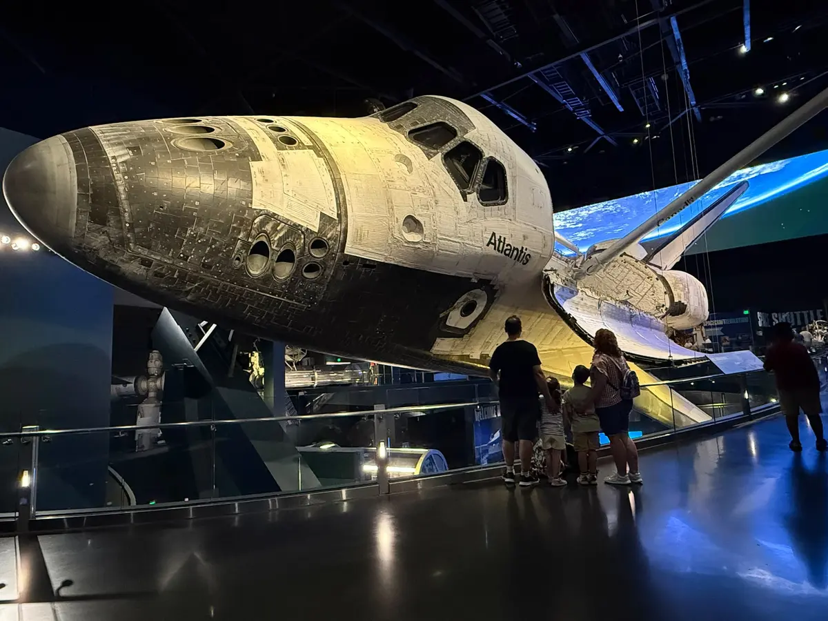 Transbordador espacial Atlantis en el Kennedy Space Center de la NASA